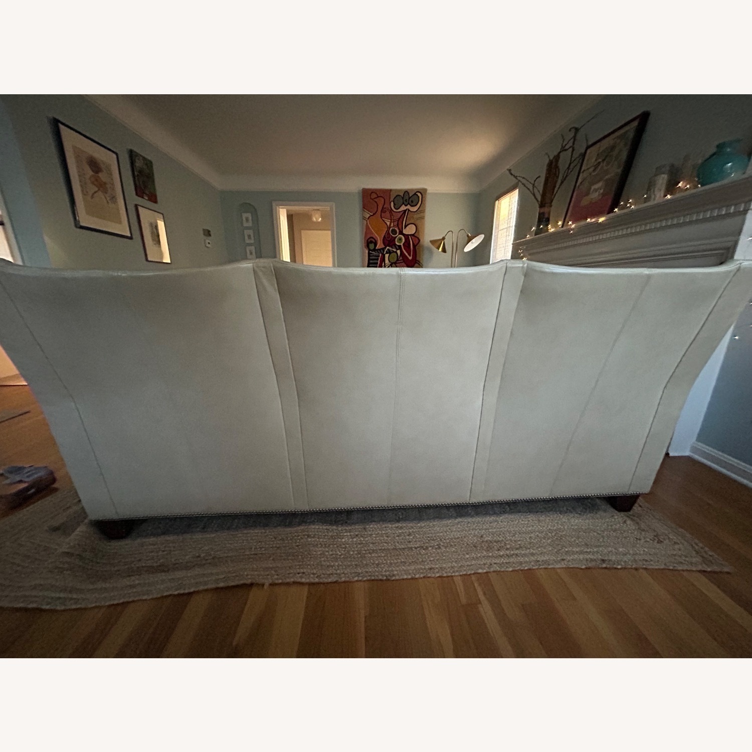 Ferguson Copeland Custom Leather Sofa - image-4