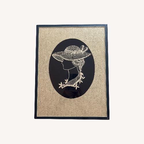 Used Vintage Boho Lace Artwork  for sale on AptDeco