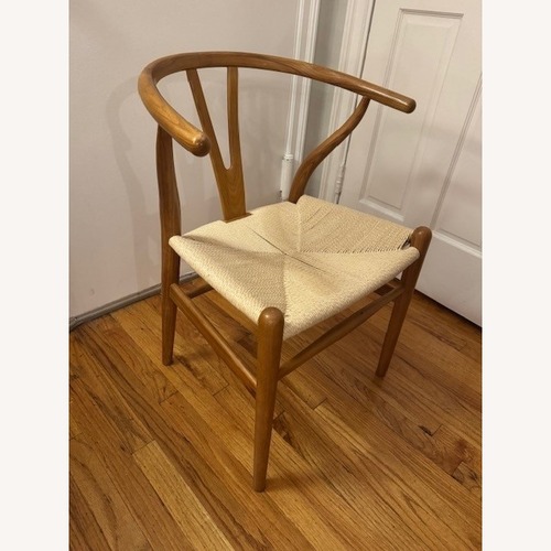 Used Solid Wood Wishbone Chair (Set of 6) for sale on AptDeco