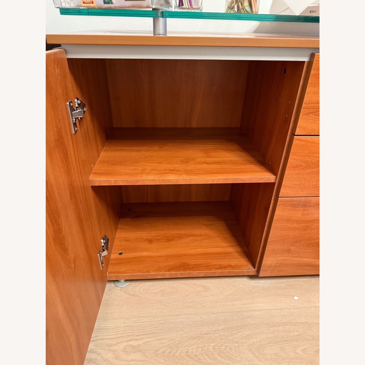 Gautier Furniture Buffet with Thick Glass on Top - image-1