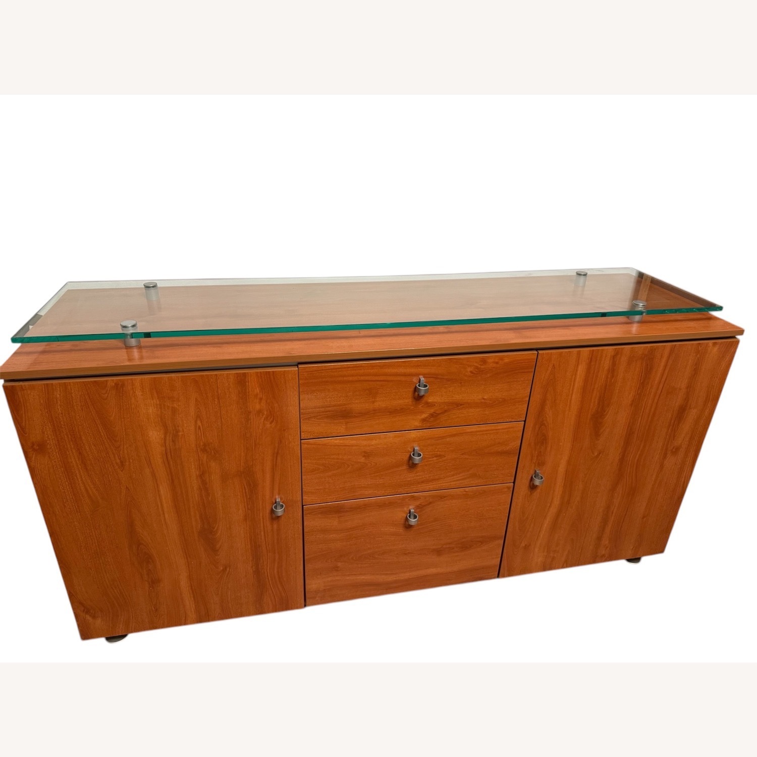 Gautier Furniture Buffet with Thick Glass on Top - image-0
