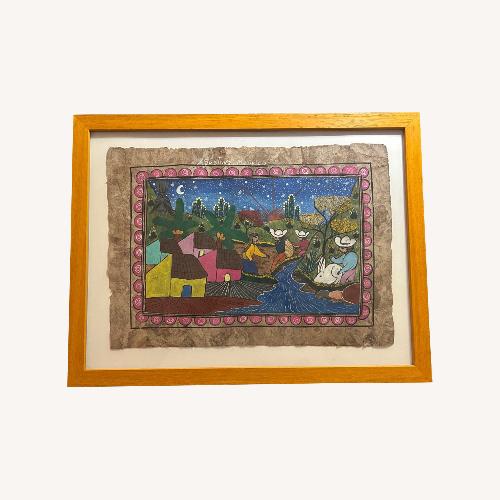 Used Original Folk Art Painting  for sale on AptDeco