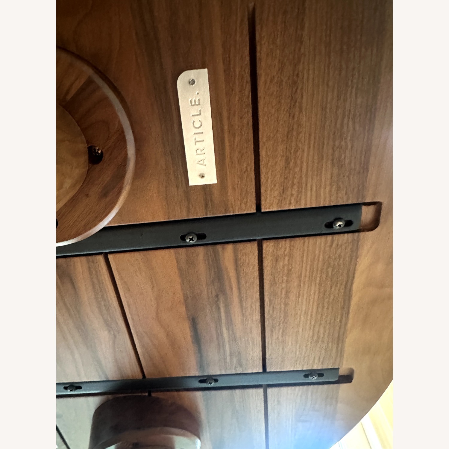 Article Walnut Bar Table & Chairs - image-5