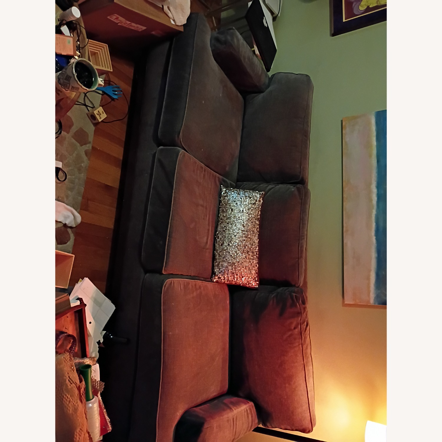 Ethan Allen 3 Cushion Sofa  - image-1