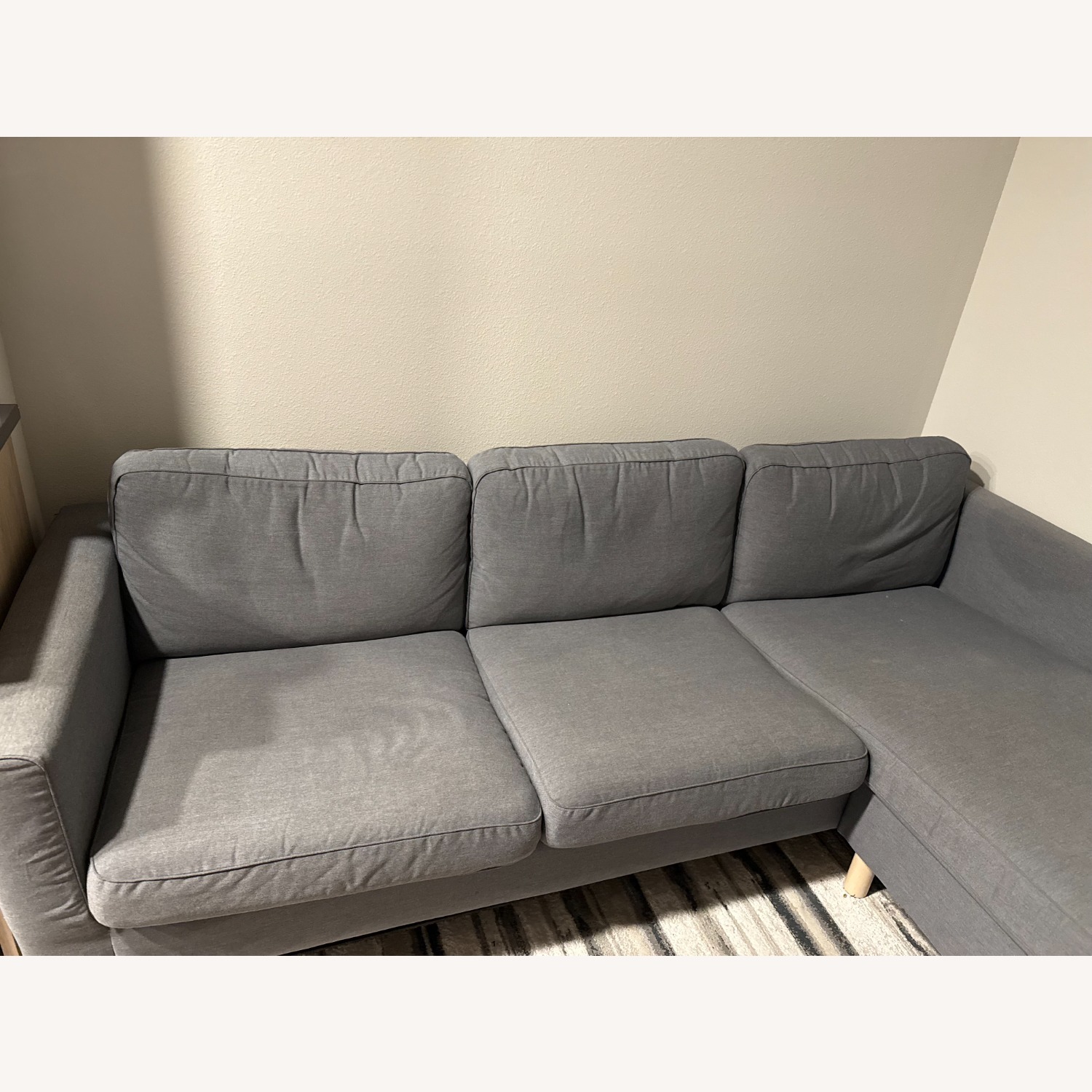 IKEA PÄRUP Frame, 3-seat Sofa W Chaise - image-1