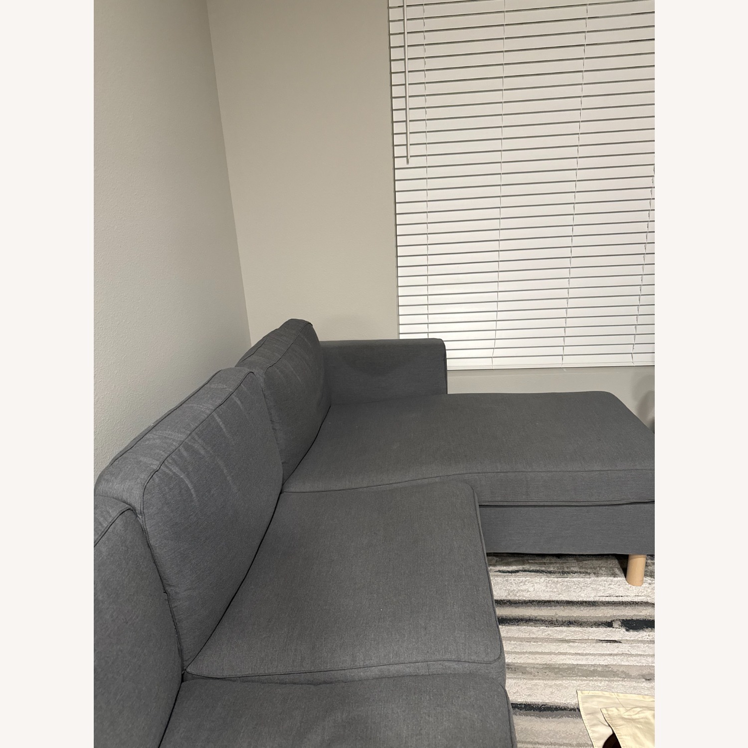 IKEA PÄRUP Frame, 3-seat Sofa W Chaise - image-2