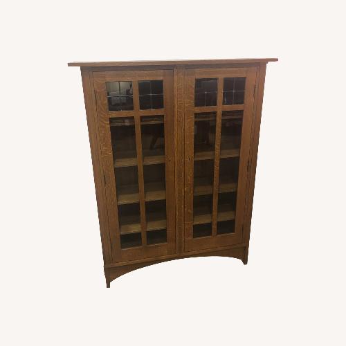 Used Stickley Mission Style Harvey Ellis 2-Door Cabinet for sale on AptDeco