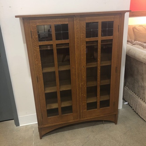 Used Stickley Mission Style Harvey Ellis 2-Door Cabinet for sale on AptDeco