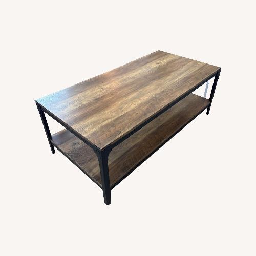 Used Declan Urban Industrial Angle Iron Coffee Table for sale on AptDeco