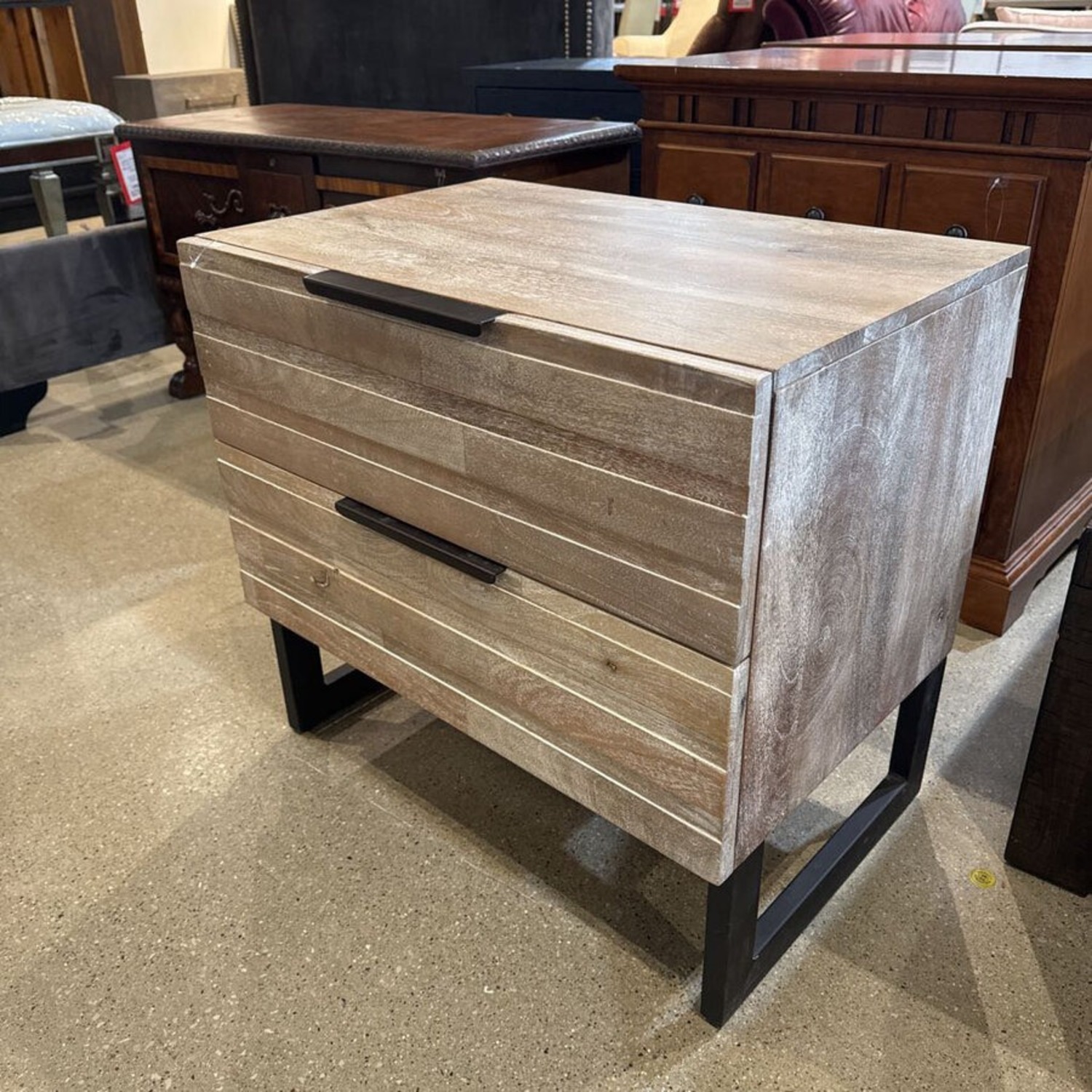 Java 2-Drawer Bedside Chest Nightstand - image-5