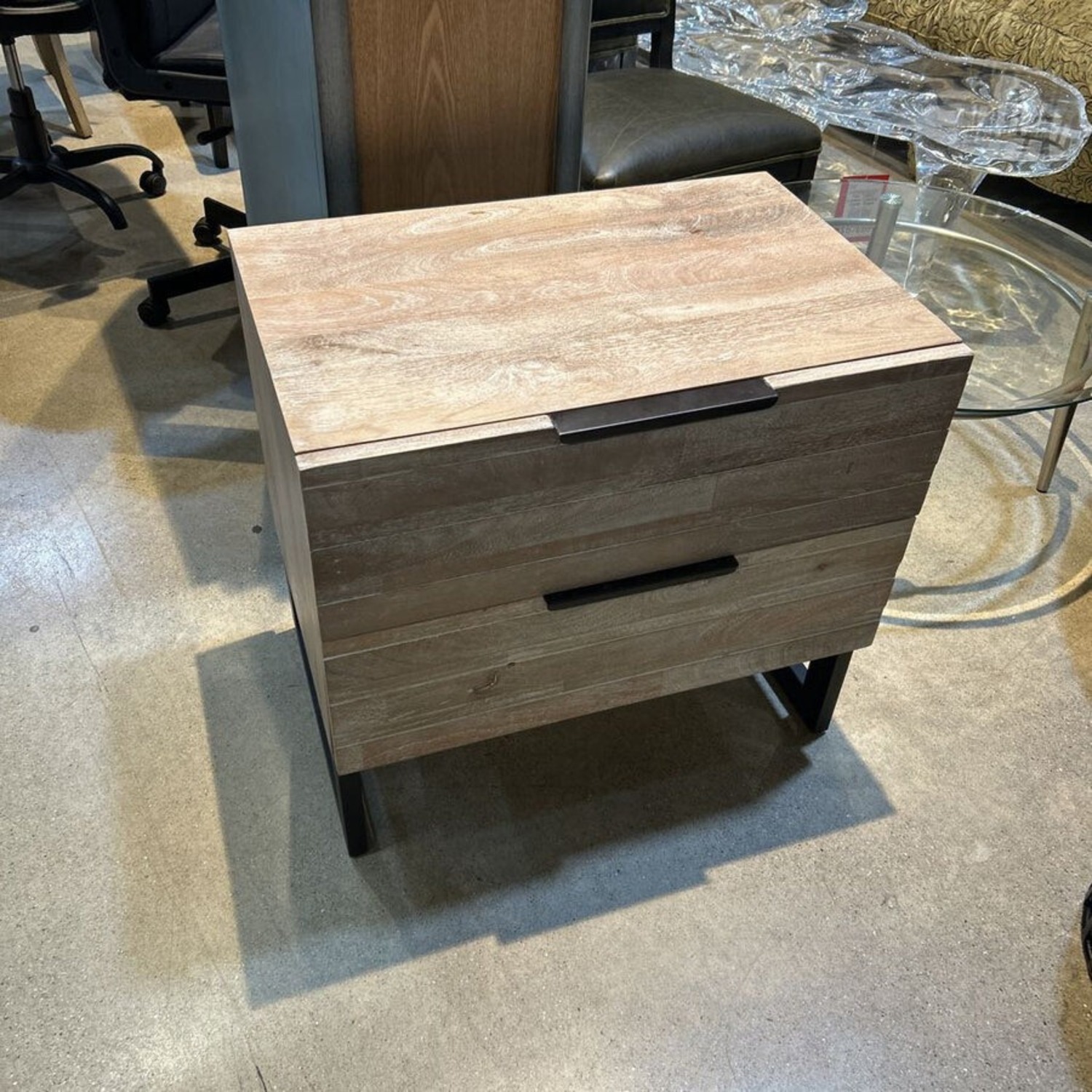 Java 2-Drawer Bedside Chest Nightstand - image-2