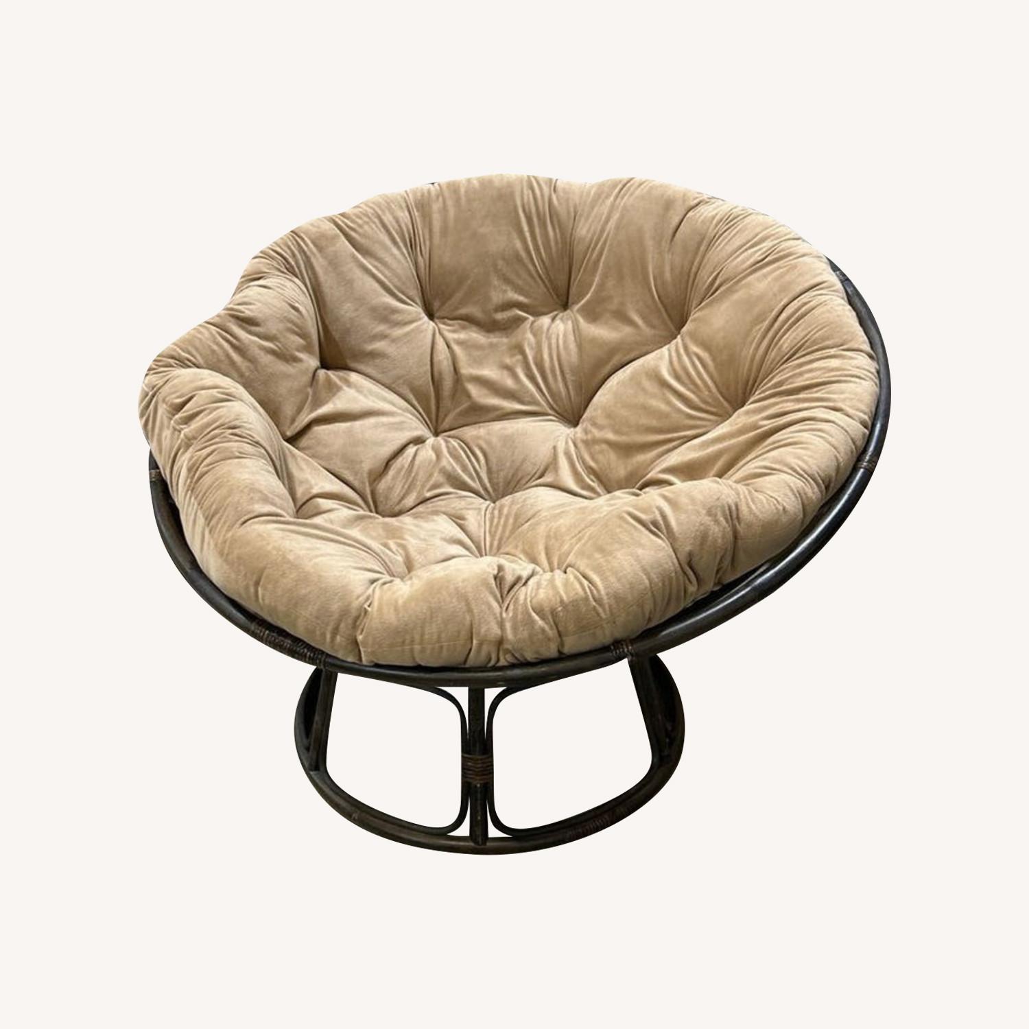 Pier 1 Papasan Lounge Chair - image-0