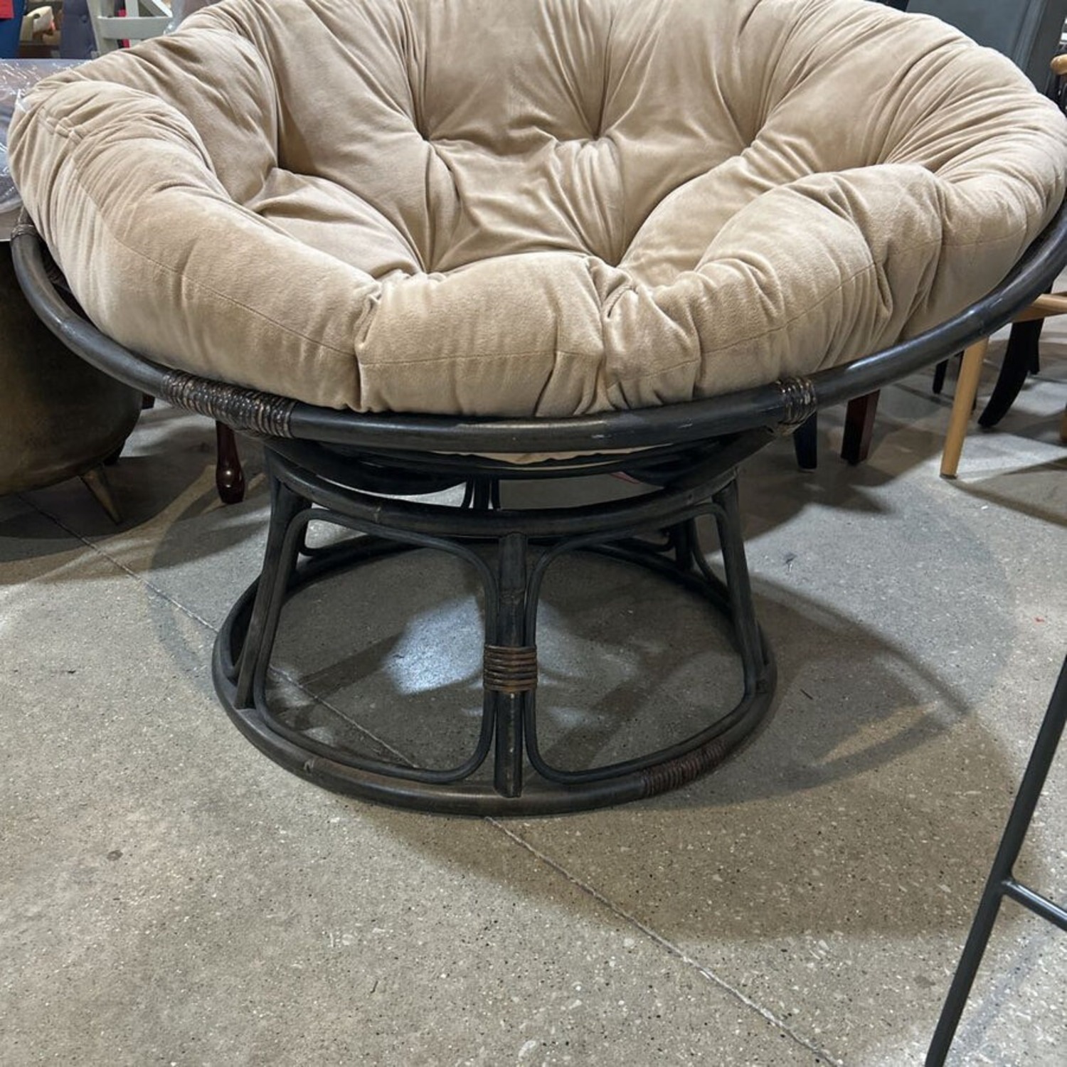 Pier 1 Papasan Lounge Chair - image-3