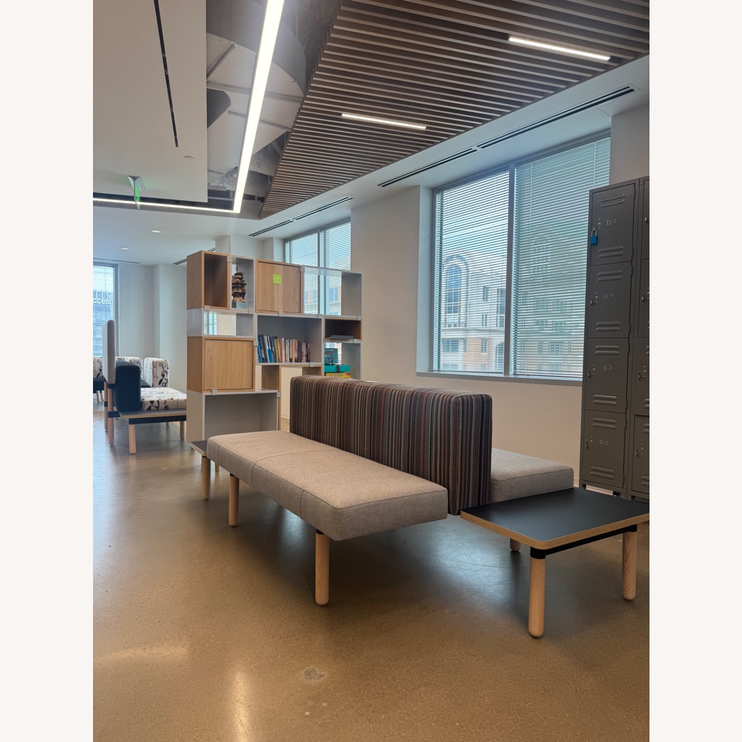 Modular Two-Piece Seating Set with Built-In Table - image-7