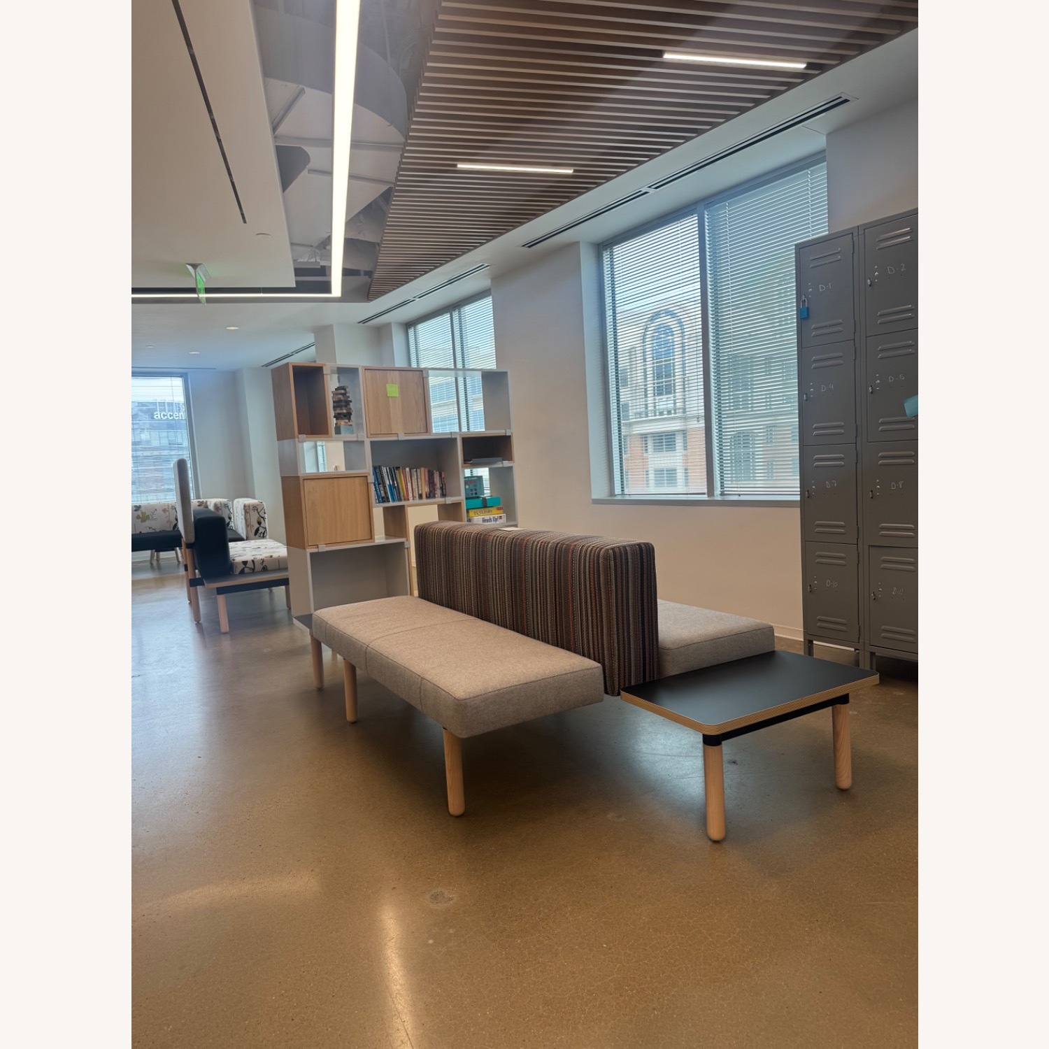 Modular Two-Piece Seating Set with Built-In Table - image-3