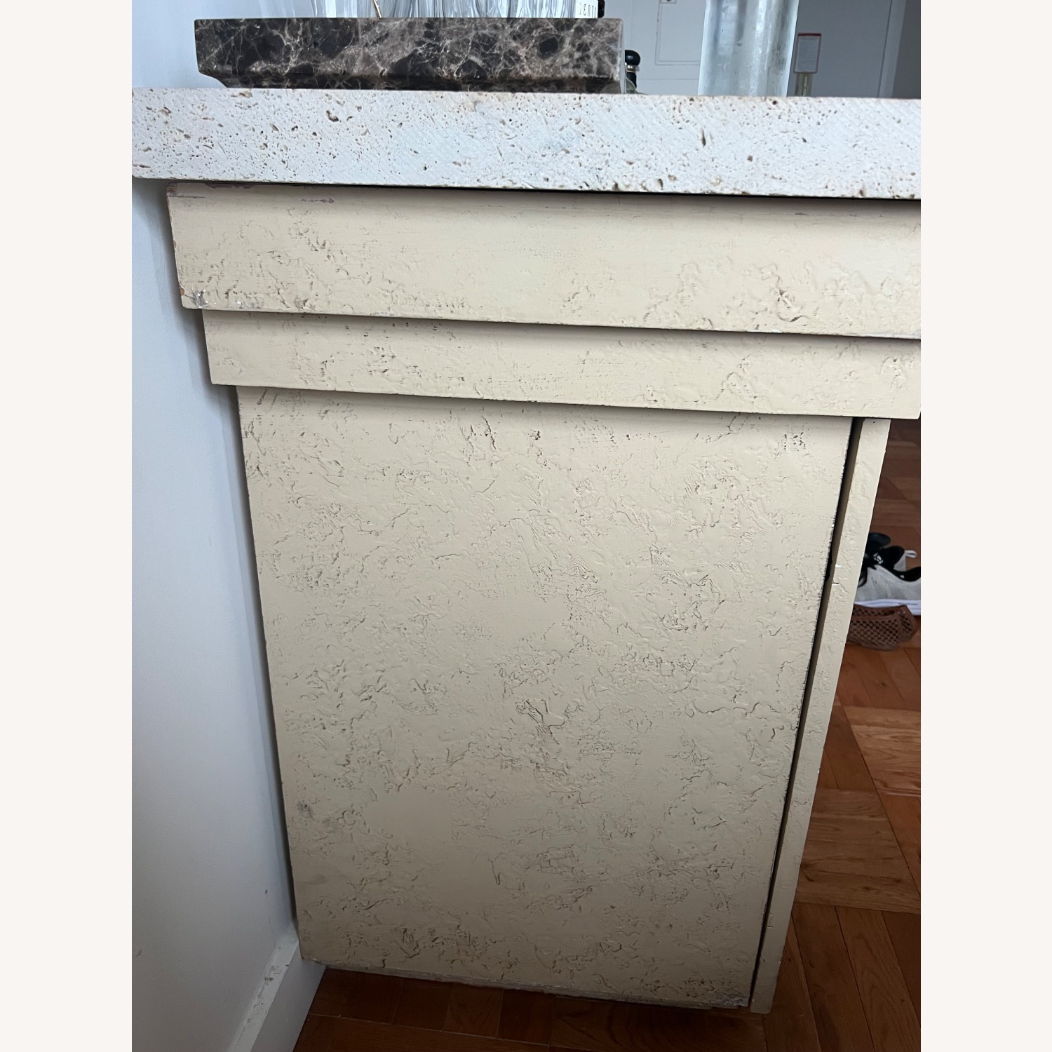 Vintage Stone Top Credenza - image-8