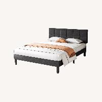 Queen Bed Frame with Adjustable Headboard