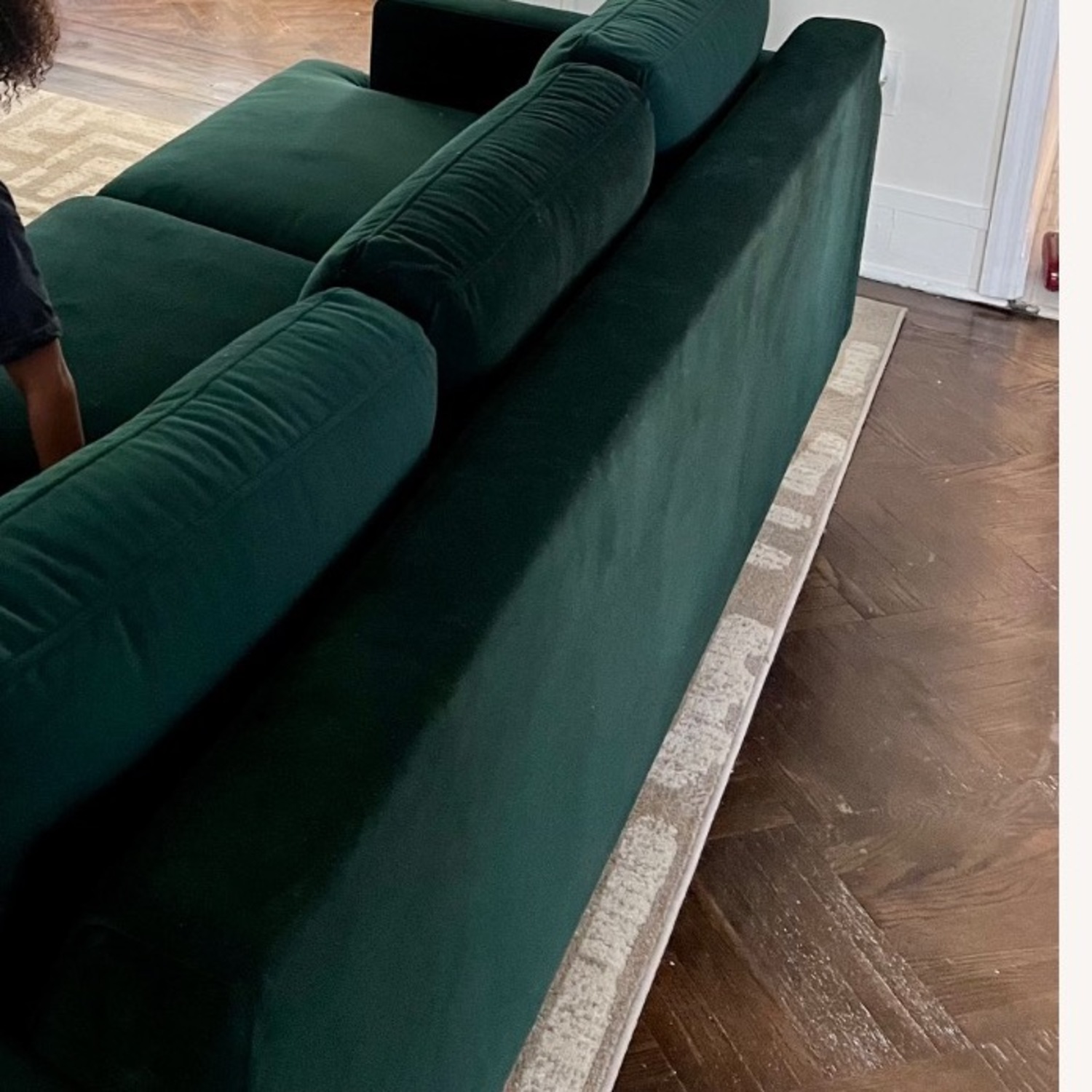 Teal Velvet Albany Park Lido Sofa  - image-3