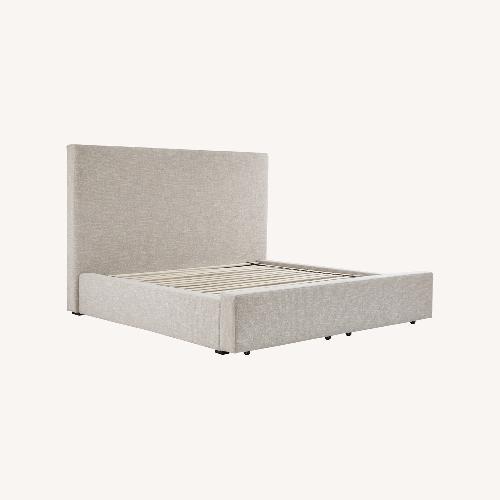 Used Kristiland Queen Upholstered Storage Bed for sale on AptDeco