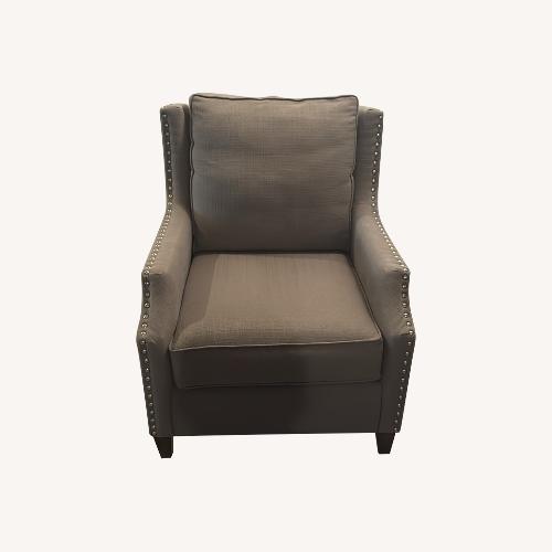 Used 2 Grey Bassett Armchairs  for sale on AptDeco
