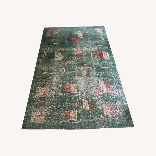 Used Rare Zeki Müren Vintage Mid-Century Rug for sale on AptDeco