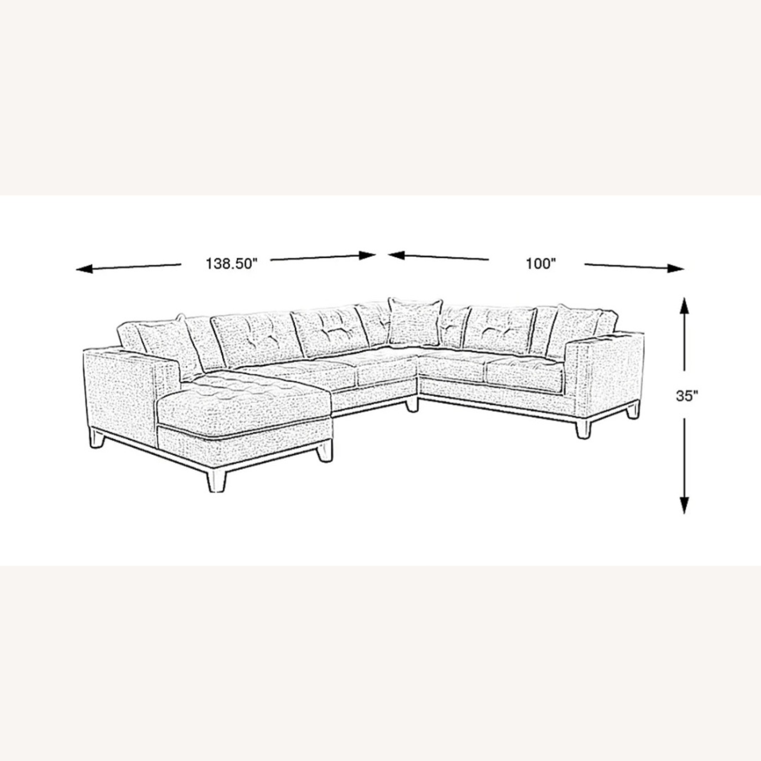 Rooms To Go Chatham 3 PC Sectional W Right Side Chaise - image-3