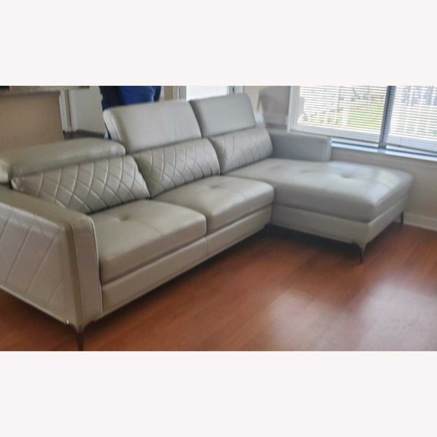 Sorrento Faux Leather Sofa W Left Side Chaise - image-3