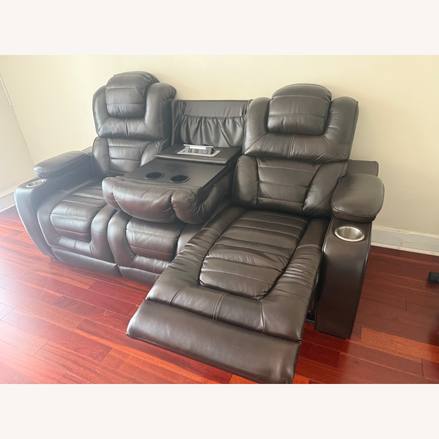 Power Sofa W Power Hedreast Recliner - image-2
