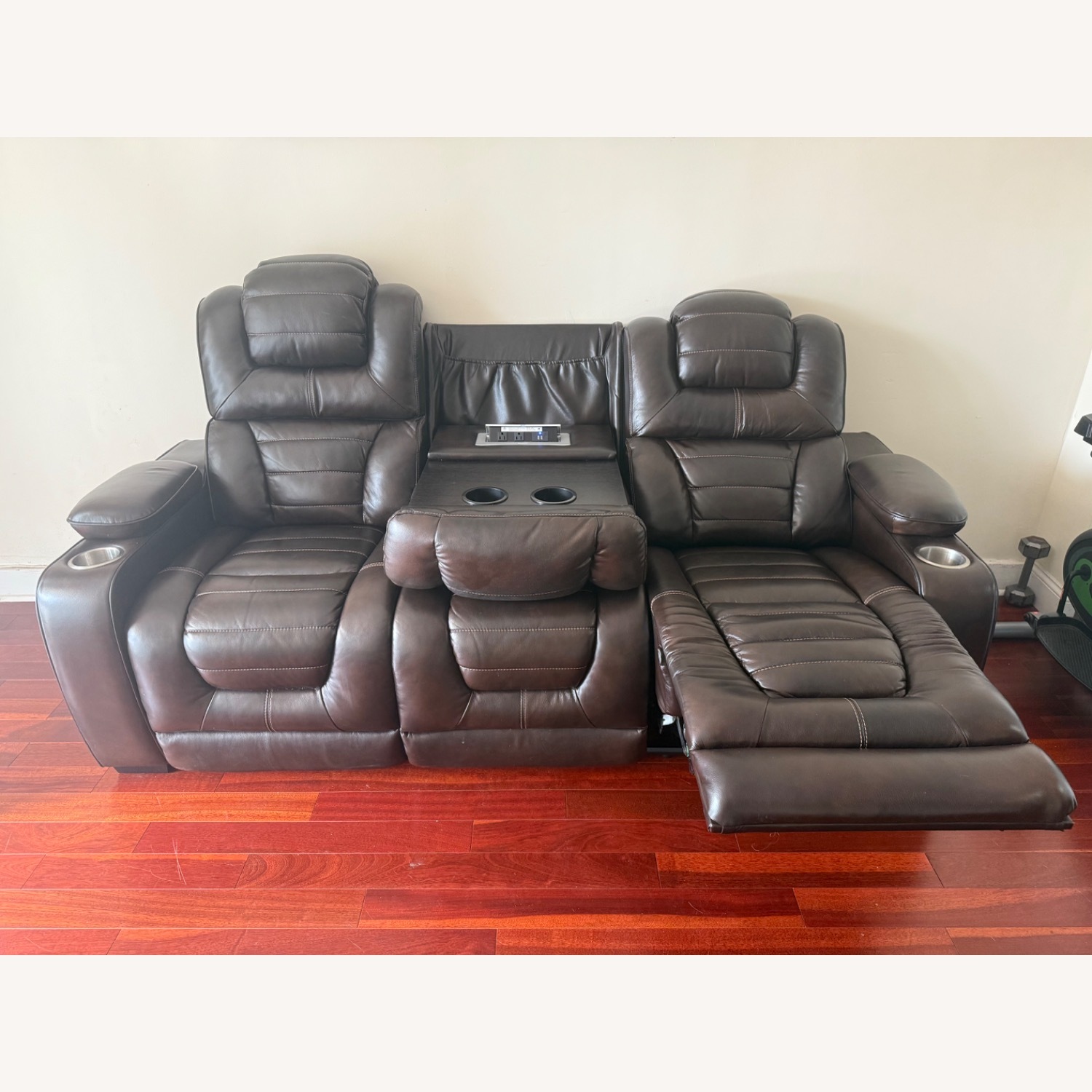 Power Sofa W Power Hedreast Recliner - image-1