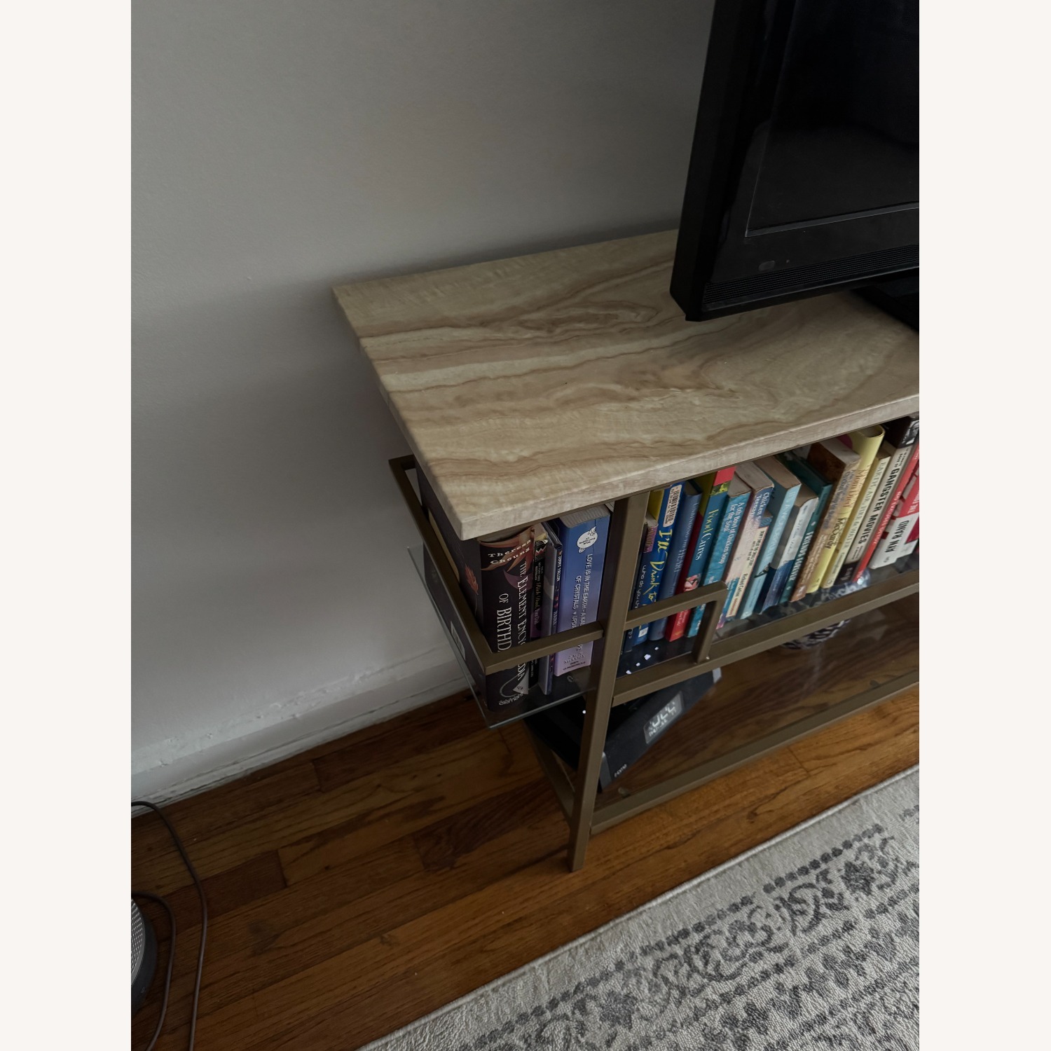 CosmoLiving Barlow Console Faux Marble Table - image-4