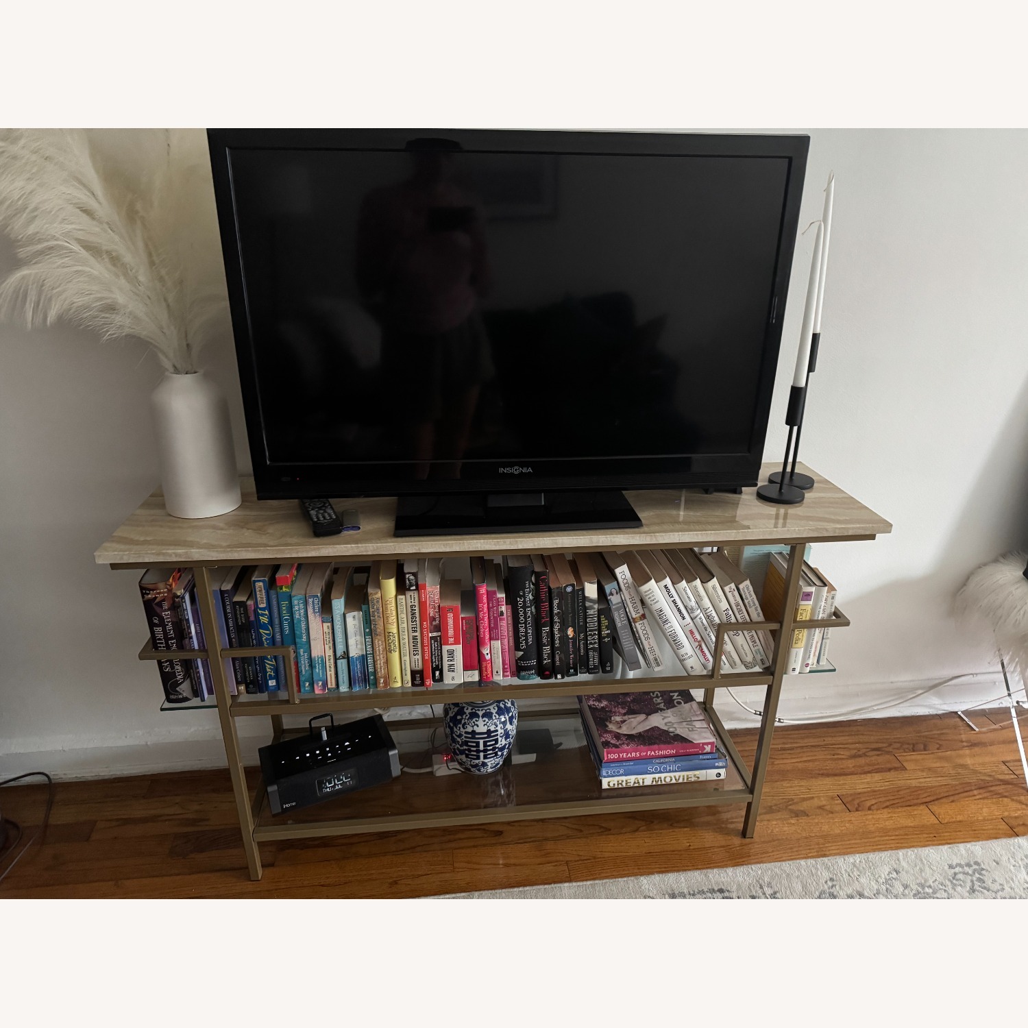 CosmoLiving Barlow Console Faux Marble Table - image-5