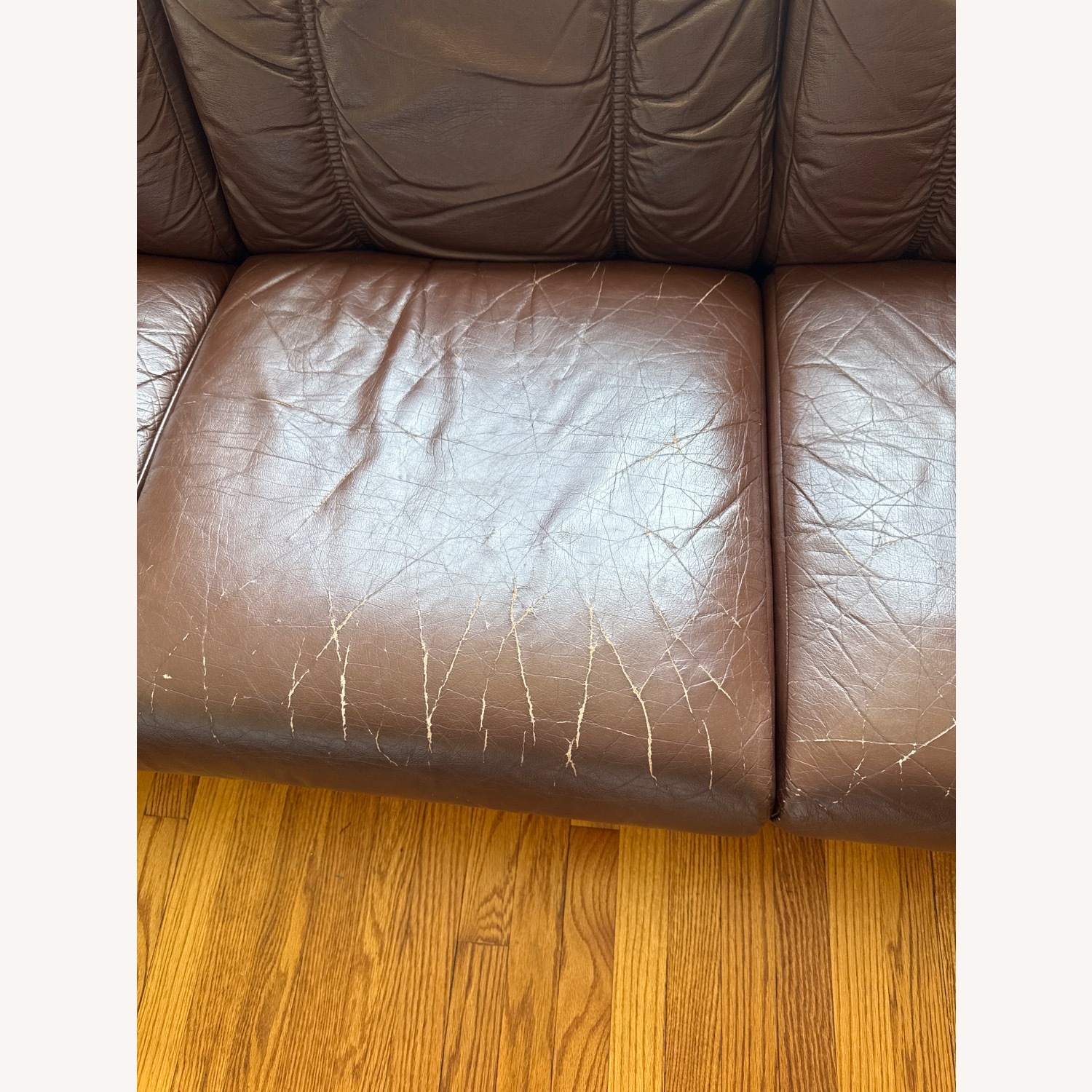 Ekornes 70s Vintage Leather Sofa  - image-2
