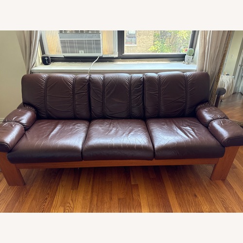 Used Ekornes 70s Vintage Leather Sofa  for sale on AptDeco