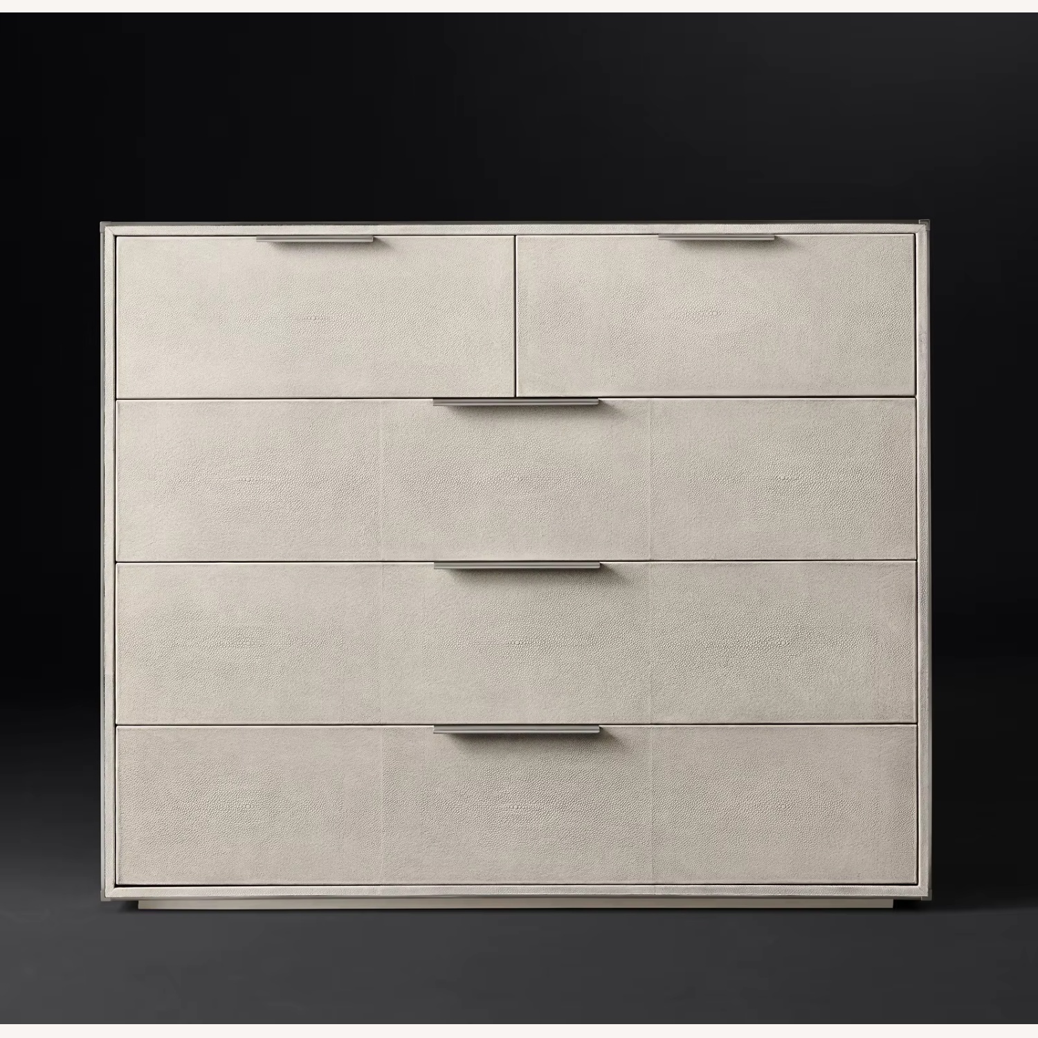 Restoration Hardware Saunderson Shagreen 5 Drawer Dresser - image-0