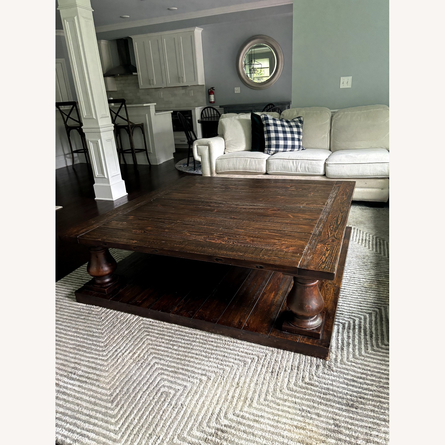 RH Balustrade Salvaged Wood Coffee Table - image-1