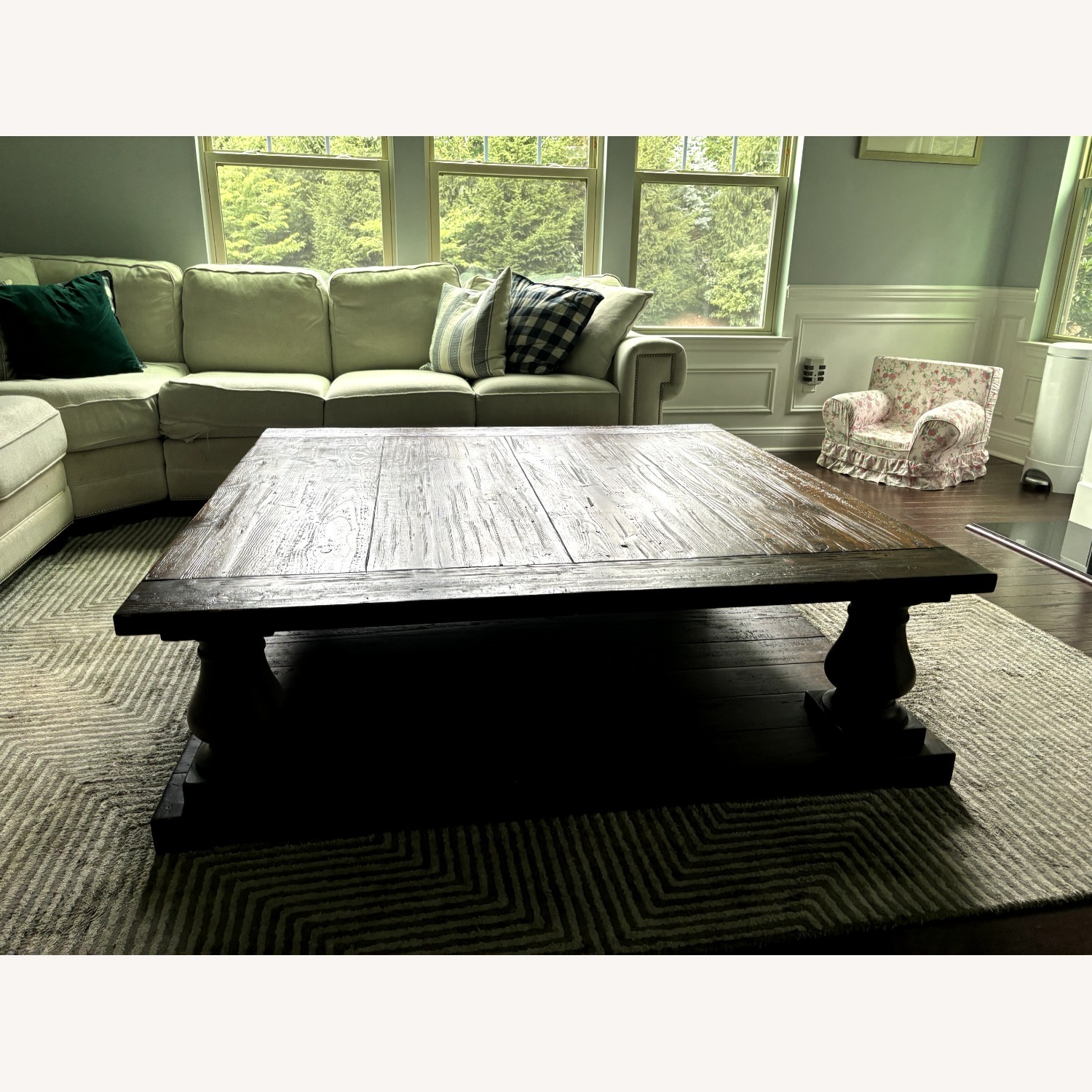 RH Balustrade Salvaged Wood Coffee Table - image-2