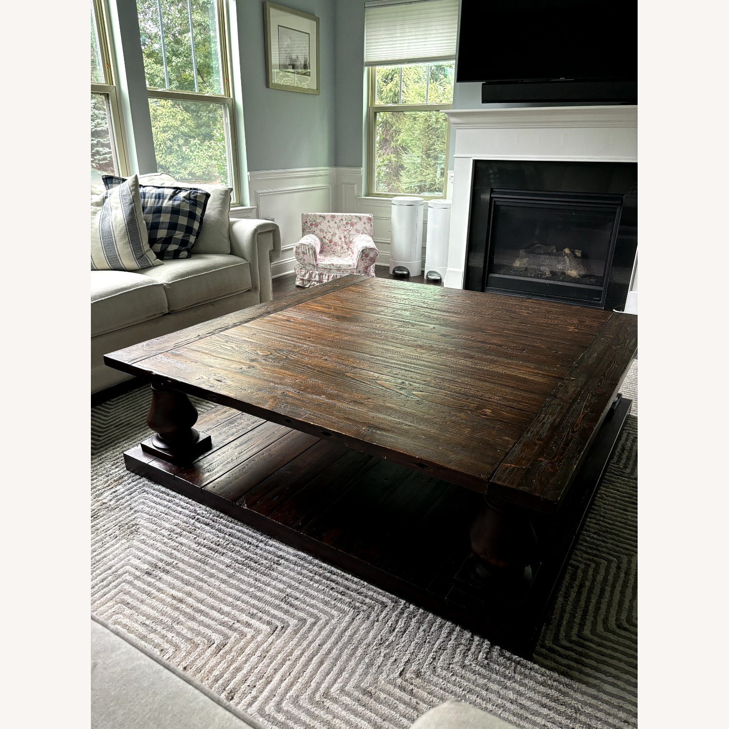 RH Balustrade Salvaged Wood Coffee Table - image-3