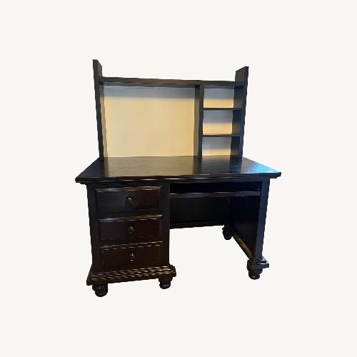 Used Solid Wood Desk, IKEA Micke add on Shelves  for sale on AptDeco