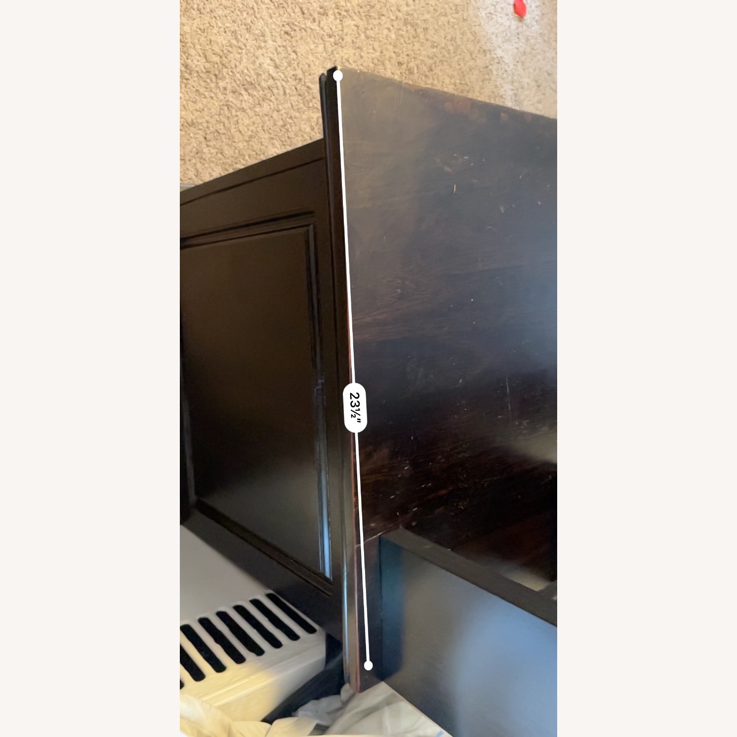 Solid Wood Desk, IKEA Micke add on Shelves - image-5