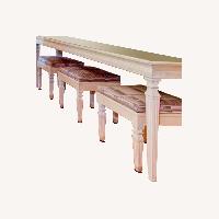 Console Table Three Matching Benches