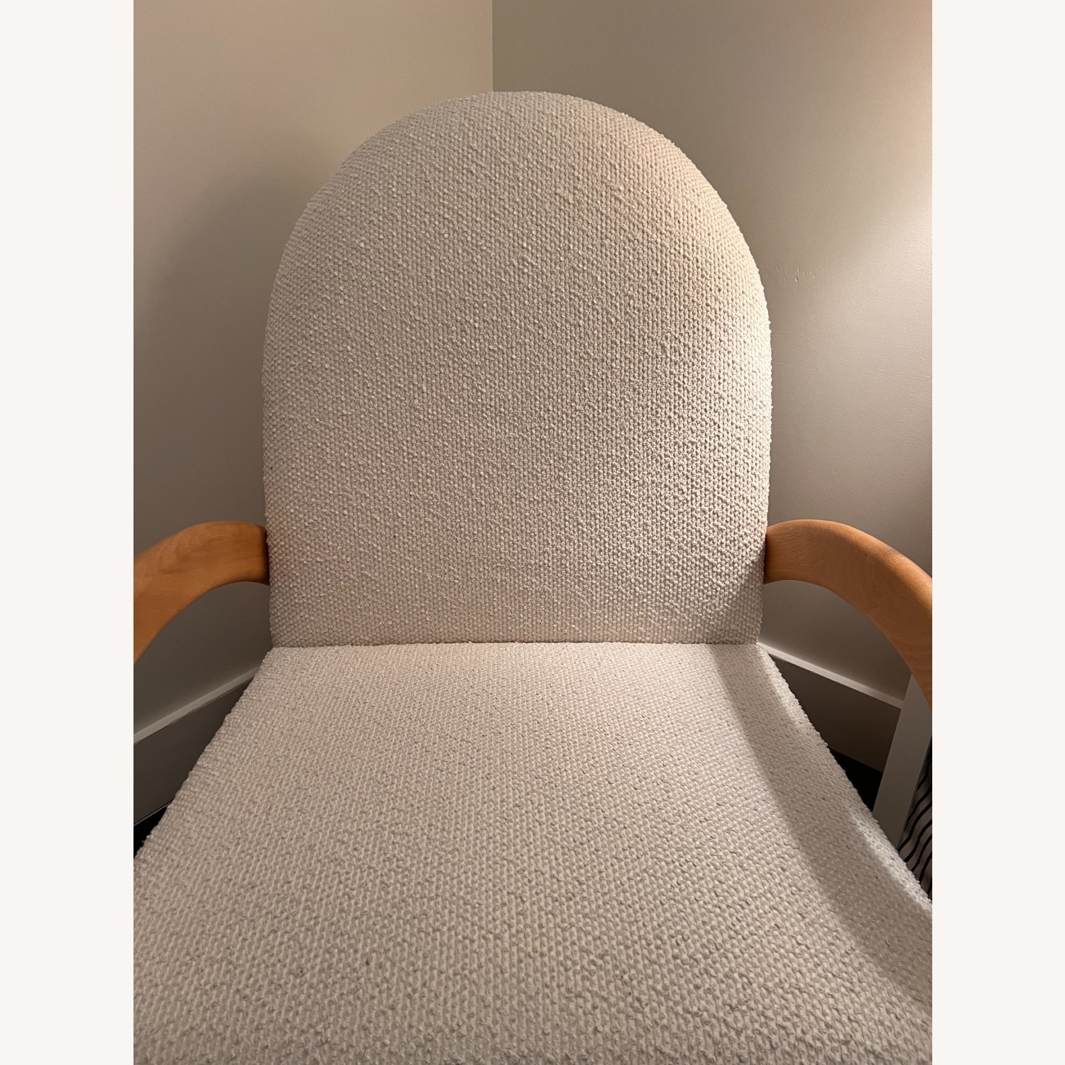 Crate & Barrel Boucle Nursery Rocking Chair - image-5