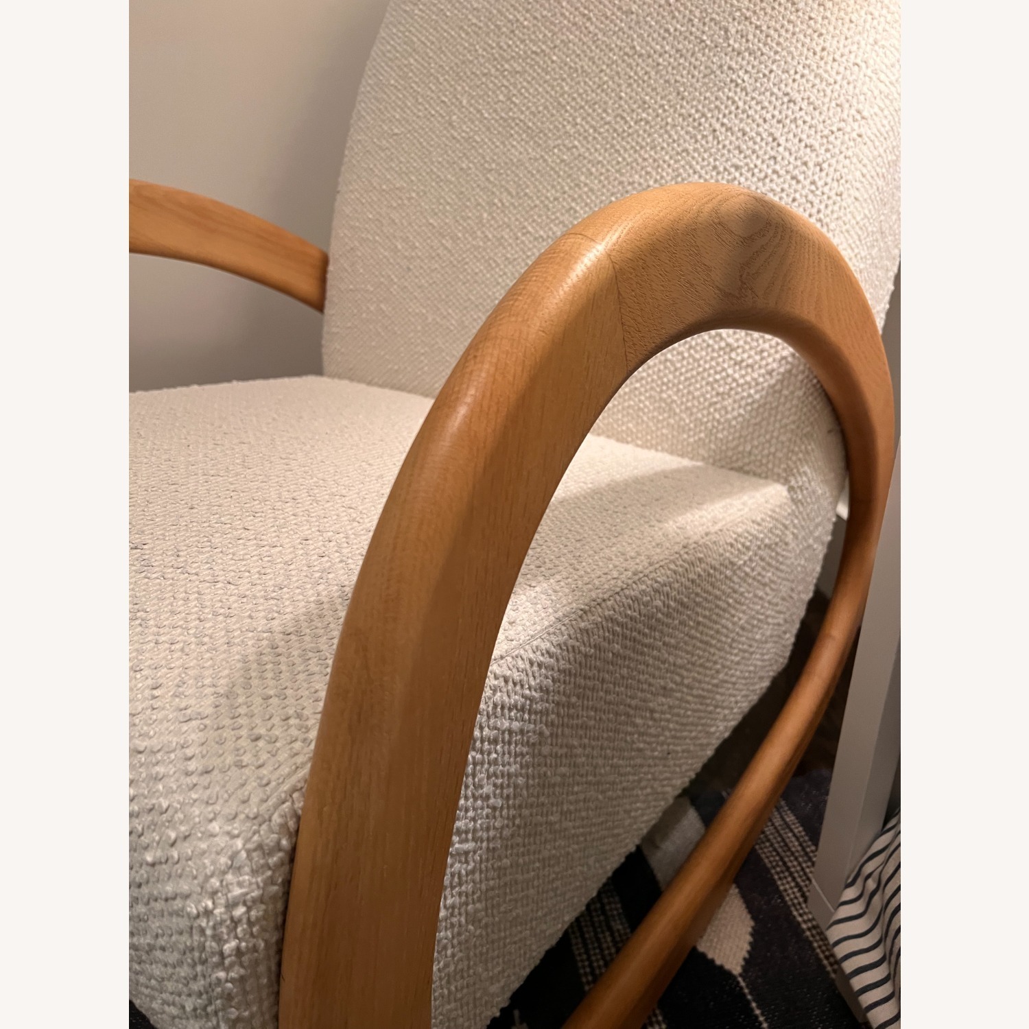 Crate & Barrel Boucle Nursery Rocking Chair - image-4