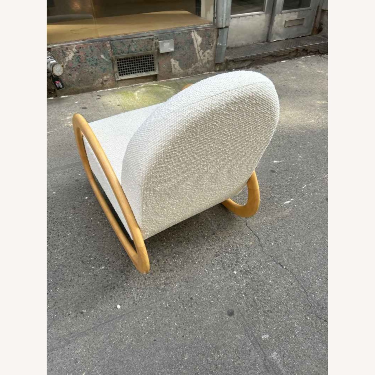 Crate & Barrel Boucle Nursery Rocking Chair - image-8