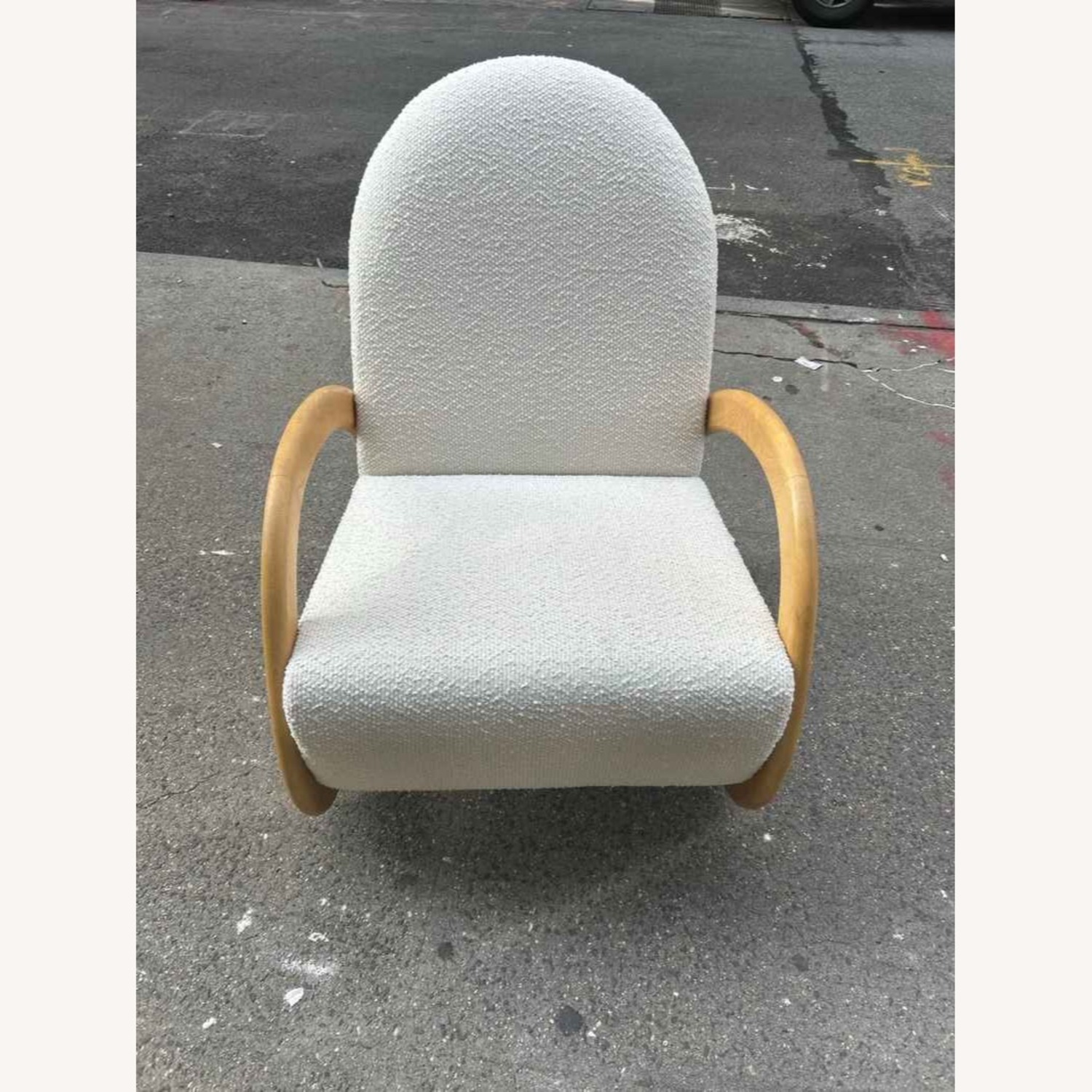 Crate & Barrel Boucle Nursery Rocking Chair - image-7