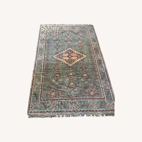 Used LEMIEUX ET CIE Sage Wool Rug 5'x8' for sale on AptDeco