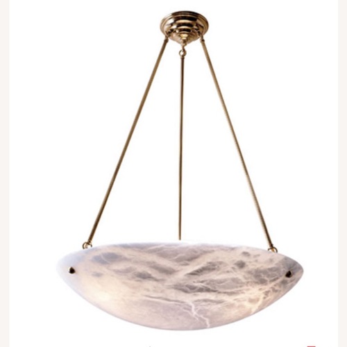 Used Alabaster Bowl [18"] Pendant for sale on AptDeco