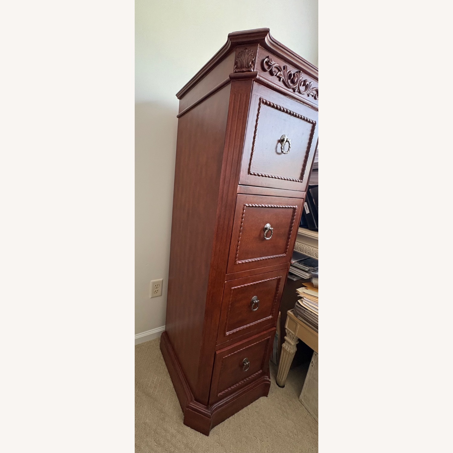 4 Drawer Decorative Filing Cabinet - image-3