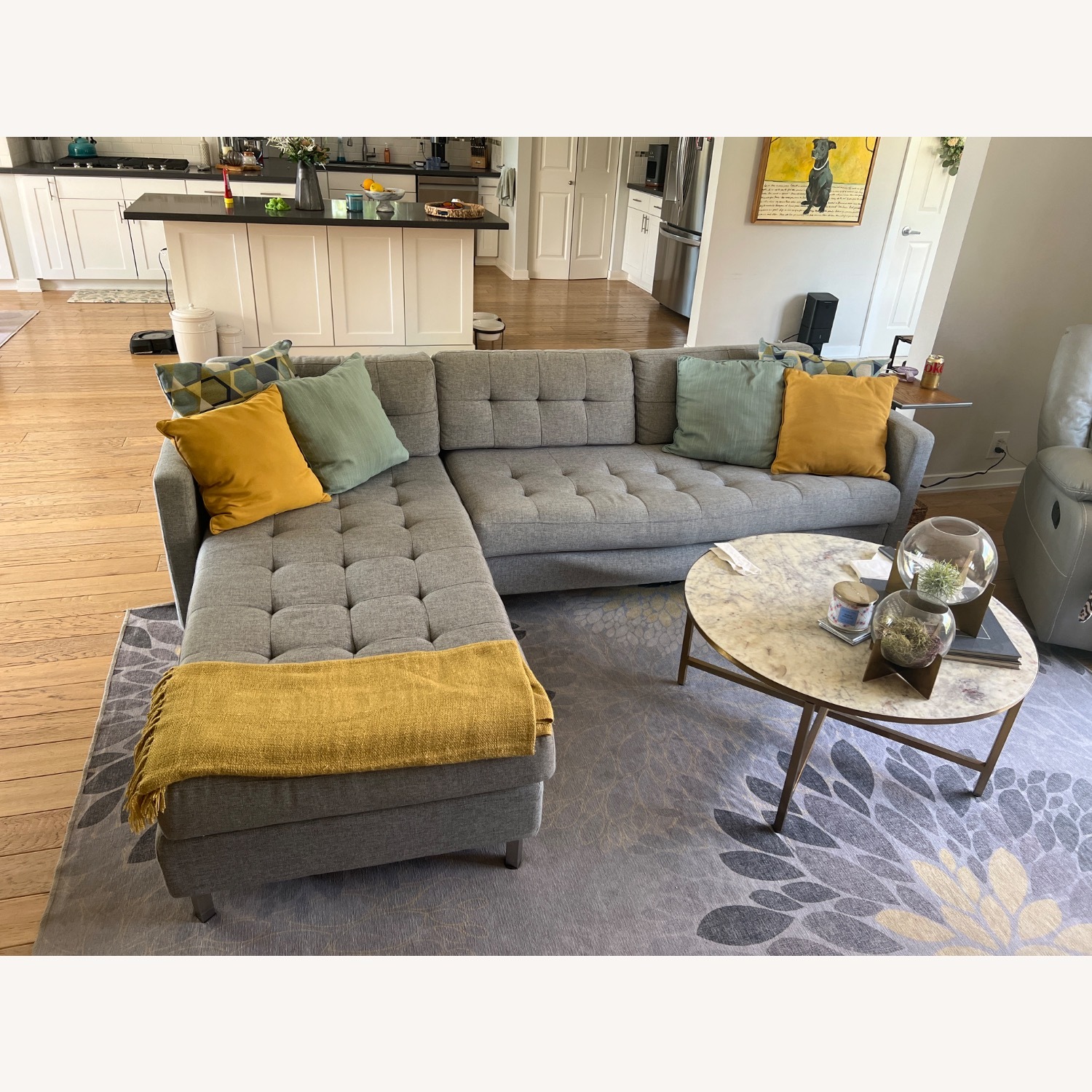 CB2 Ditto II Grey Sectional Sofa - image-4