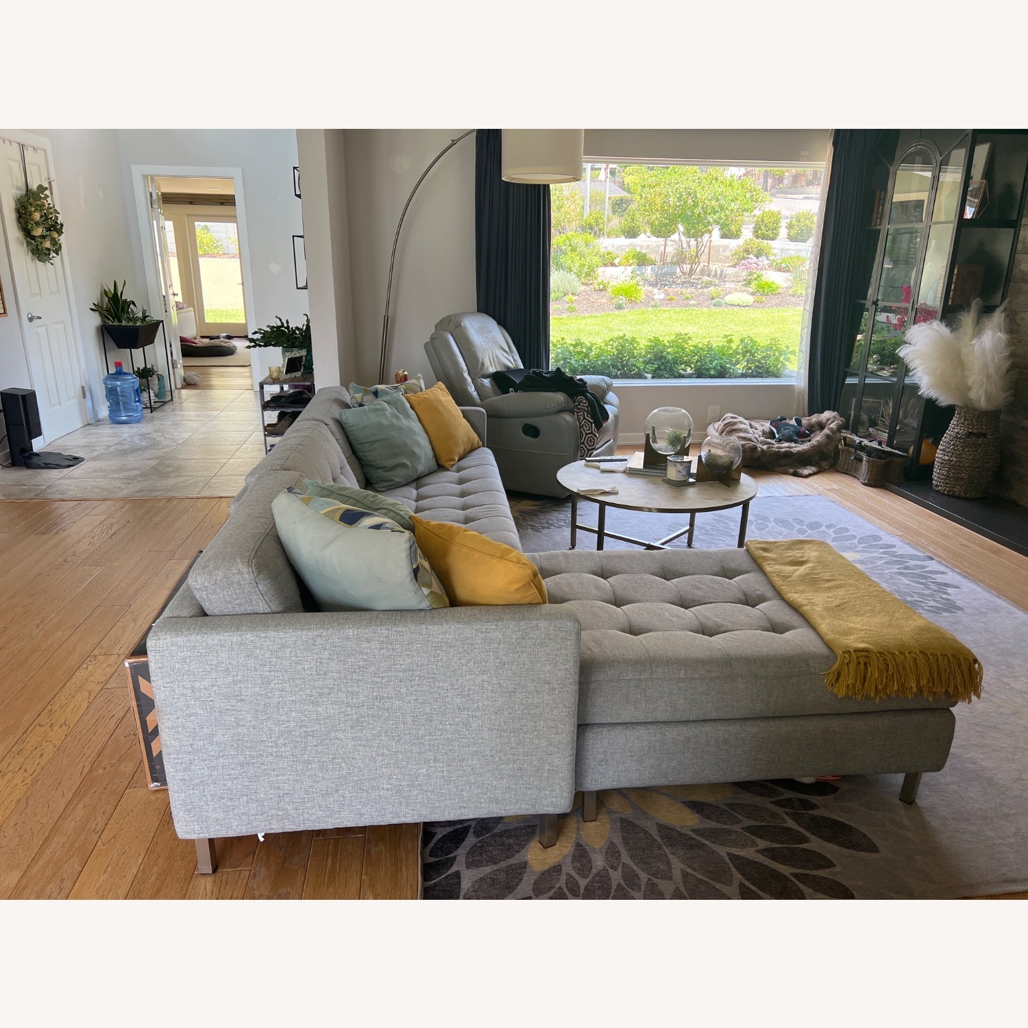 CB2 Ditto II Grey Sectional Sofa - image-2