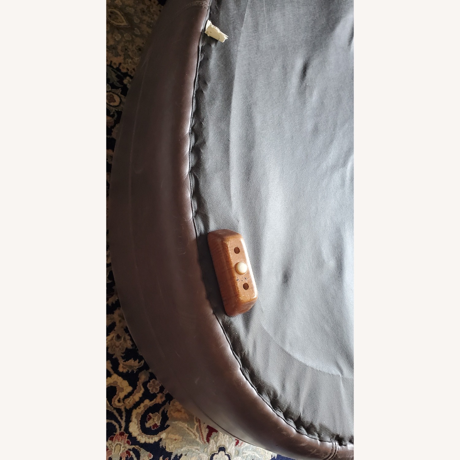 Thomasville 2003 Oval Leather Ottoman  - image-12